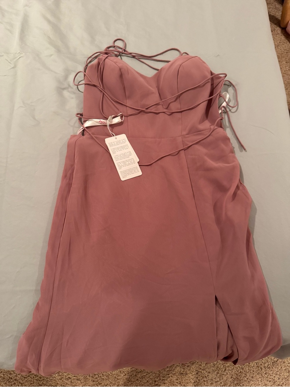 JJ’s House NWT Floor Length Mauve Dress